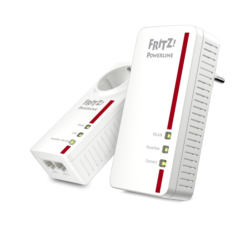 AVM FRITZ!Powerline 1260E WLAN Set International 1200 Mbit / s Ethernet LAN Wi-Fi Wit 2 stuk(s)