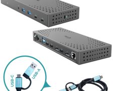 i-tec USB 3.0  /  USB-C  /  Thunderbolt, 3x 4K Docking Station Gen 2 + Power Delivery 100W