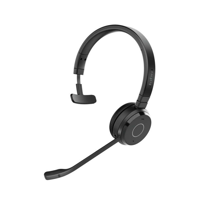 Jabra Evolve 65 TE Headset Bedraad en draadloos Hoofdband Kantoor / callcenter USB Type-A Bluetooth Zwart
