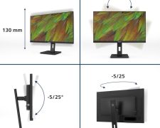 Philips 27B1N3800 16:9 4K UHD IPS 4ms 60Hz 2xHDMI DP USB Speaker Pivot Black