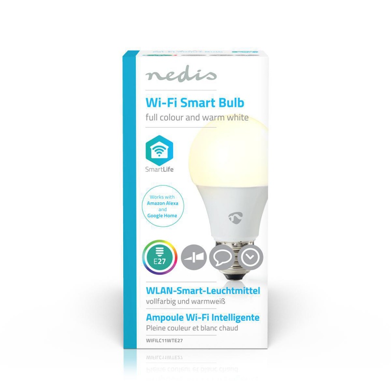 Nedis Wi-Fi smart LED-lamp Full-Colour en Warm-Wit E27
