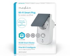 Nedis  Wi-Fi Smart Stekker voor Buiten Spatwaterbestendig IP44  Verbruiksmonitor Schuko Type F 16 A