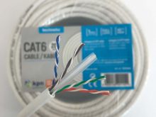 CAT6 UTP Netwerkkabel – Wit – Solid – per meter