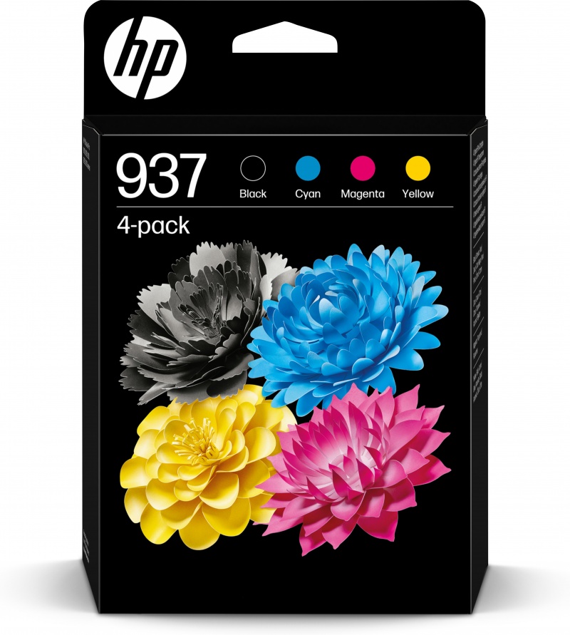 HP 937 originele CMYK-inktcartridge 4 stuks