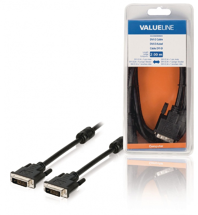 Valueline DVI-D dual link cable male / male (2 meter) (PC)