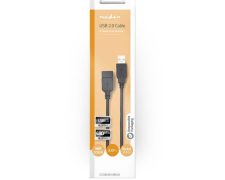 Nedis verleng  USB 2.0 | USB-A Male | USB-A Female | 480 Mbps | Vernikkeld | 2 meter