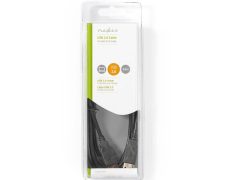 Nedis USB 2.0-Kabel A Male – A Male 2 meter Zwart