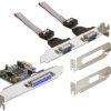 DeLOCK PCI Express card 2 x serieel, 1x parallel