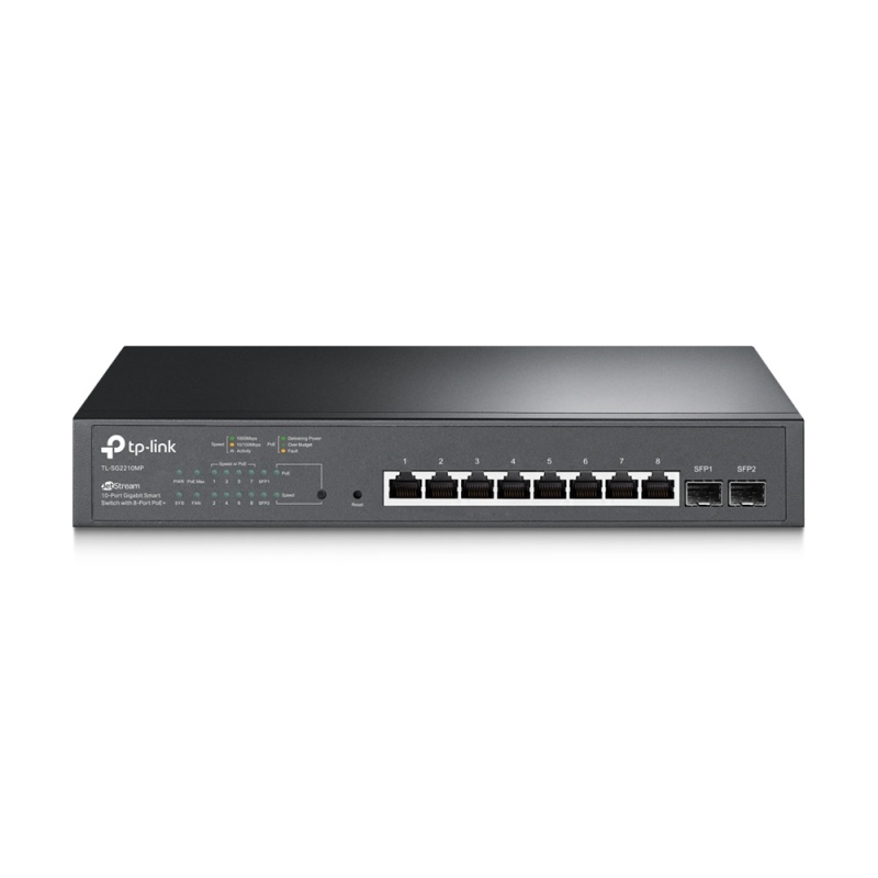 TP-LINK TL-SG2210MP netwerk-switch Gigabit Ethernet (10 / 100 / 1000) Zwart Power over Ethernet (PoE)