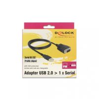 DELOCK Adapter USB Type-A -> Serieel RS232 DB9-St ESD 120cm