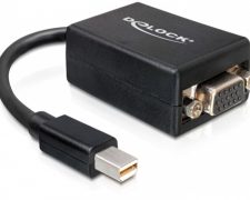 Delock displayport Adapter mini DP naar D- Sub15 VGA zwart