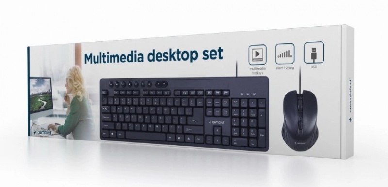 Gerbird Multimedia toetsenbord en muis KBS-UM-04