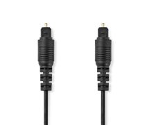 Nedis Optische Audiokabel TosLink Male – TosLink Male 1 meter  Zwart