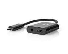 Nedis USB /  audio jack adapter USB 3.1 | USB-C Male | USB-C Female  /  3,5 mm Female | 0.15 m | Rond |