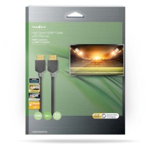Nedis High Speed HDMI-Kabel 10 meter met Ethernet HDMI-Male - HDMI-Male | Zwart