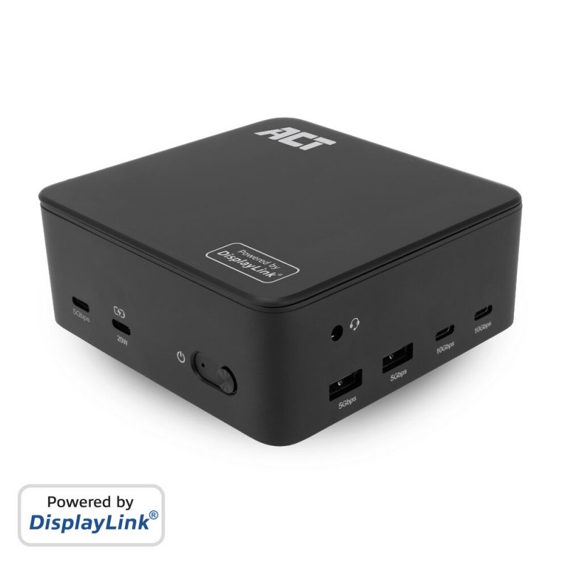 ACT Universeel USB-C Dockingstation 4K, voor 3 HDMI / DisplayPort monitoren, DisplayLink