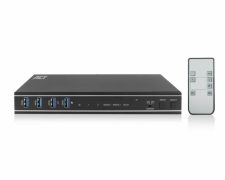 ACT 2-Poorts Dual HDMI 4K@60Hz KVM-switch Zwart