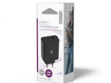 Nedis Snellaad functie | 2.0  /  2.25  /  3.25 A | Outputs: 2 USB-A  /  USB-C, Maximaal Uitgangsvermogen: 65 W