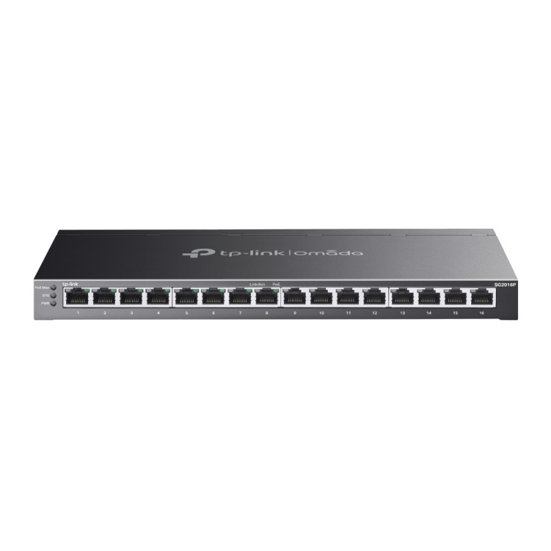 TP-Link Omada SG2016P netwerk-switch Managed L2 / L2+ Gigabit Ethernet (PoE) Zwart