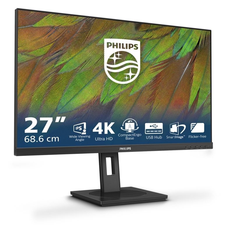 Philips 27B1N3800 16:9 4K UHD IPS 4ms 60Hz 2xHDMI DP USB Speaker Pivot Black