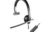 Logitech H650e Headset Bedraad Hoofdband Kantoor / callcenter USB Type-A Zwart, Zilver