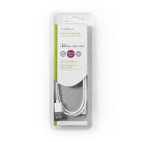 Nedis Sync and Charge-Kabel | Apple Lightning - USB-A Male | 1,0 m | Wit