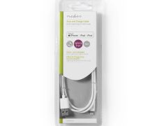 Nedis Sync and Charge-Kabel | Apple Lightning – USB-A Male | 1,0 m | Wit