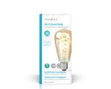 Nedis Wi-Fi Warm tot Koel Wit LED Filamentlamp – Gedraaid – E27 – ST64 – 5,5 W – 350 lm