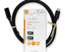 Nedis USB-C verlengkabel USB-C Male USB-C Female 60W 4K@60Hz | 5 Gbps 1 meter