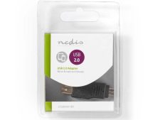 Nedis USB 2.0-Adapter Micro-B Male – A Female Zwart