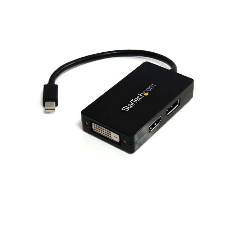 StarTech.com A / V-reisadapter: 3-in-1 Mini DisplayPort naar DisplayPort DVI- of HDMI-converter