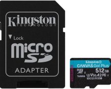 Kingston UHS-I U3 Canvas Go! Plus SDXC Card Micro 512GB