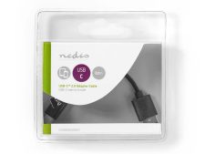 Nedis USB 2.0-Kabel | Type-C Male - A Male 0,1 m Zwart