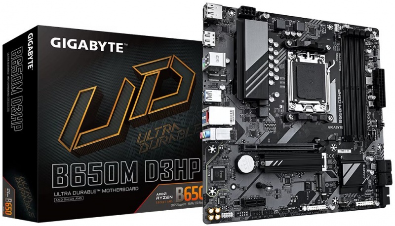GIGABYTE B650M D3HP moederbord AMD B650 Socket AM5 micro ATX