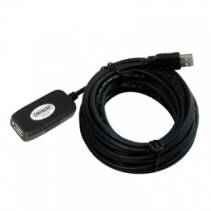 Eminent USB Signal Booster Cable 10 meters 10m USB A USB A Zwart USB-kabel