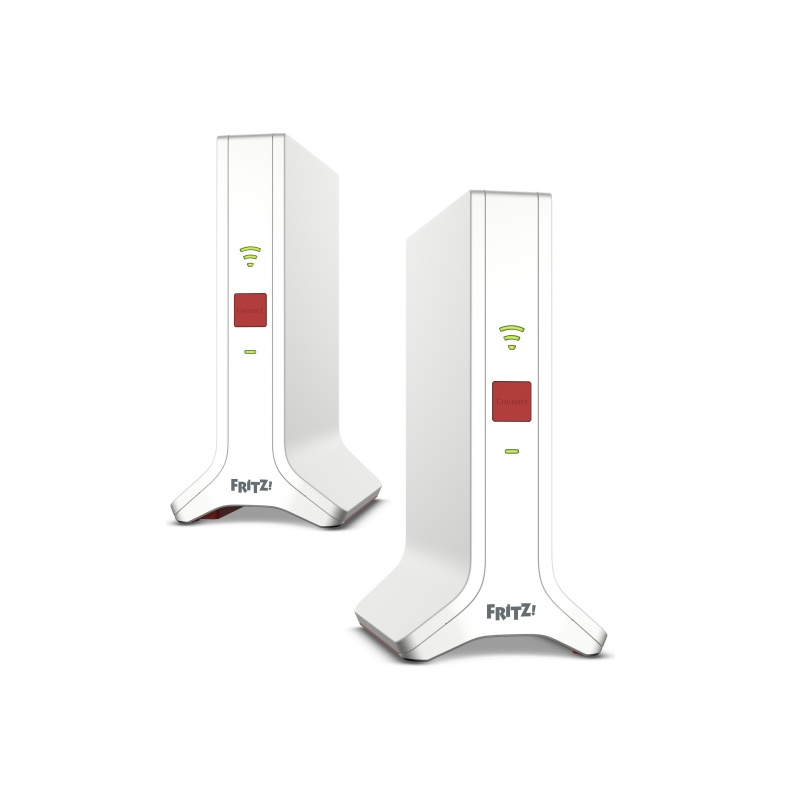 FRITZ!Repeater FRITZ!Mesh Set 4200 2-pack Edition International Netwerkrepeater 4200 Mbit / s Rood, Wit  