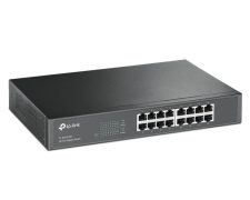 TP-LINK TL-SG1016D Unmanaged Gigabit Ethernet (10 / 100 / 1000) Zwart