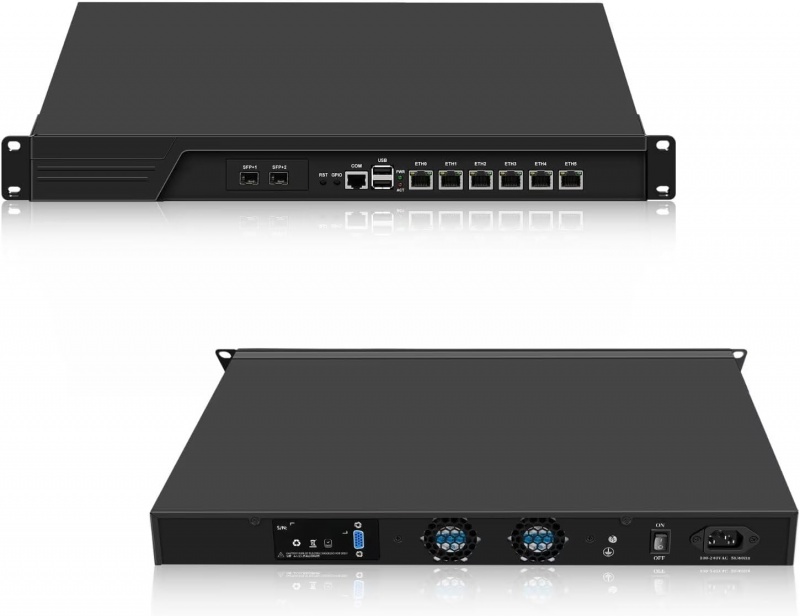 pfSense 2025 router / firewall rackmount i5-3320M / 8GB / 128GB / 6LAN / 2SFP+