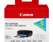 Canon cli-551 C / M / Y / BK / GY PGI-550PGBK MULTIPACK 54373