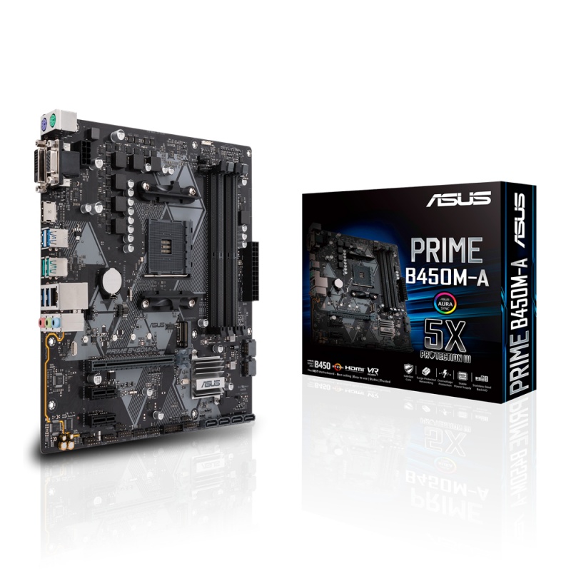 ASUS PRIME B450M-A AMD B450 Socket AM4 Micro ATX