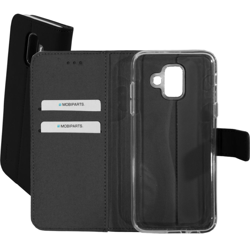 Mobiparts Premium Wallet TPU Case Samsung Galaxy A6 (2018) Black