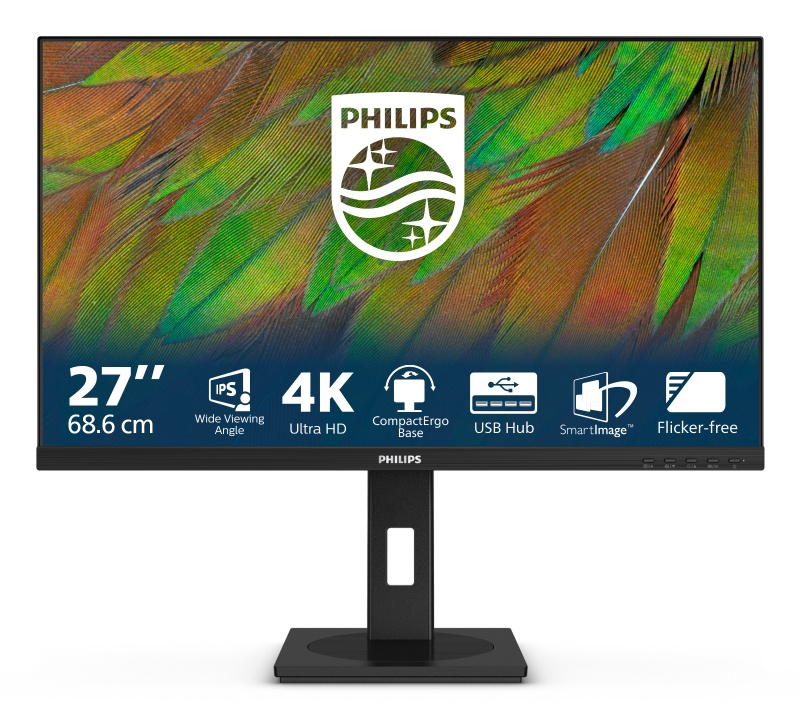 Philips 27B1N3800 16:9 4K UHD IPS 4ms 60Hz 2xHDMI DP USB Speaker Pivot Black