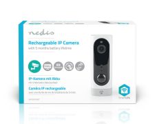 Nedis Oplaadbare IP-camera PIR Bewegingssensor MicroSD 3000 mAh