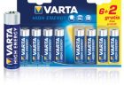 Batterij Alkaline AA 8 stuks VARTA