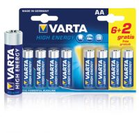 Batterij Alkaline AA 8 stuks VARTA