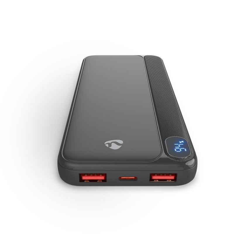 Nedis Powerbank 10.000 mAh | Outputs: 3 | Output: 1x USB-C  /  2x USB-A | Inputs: 1x USB-C | PD3.0 20W