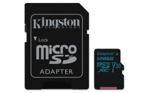 Kingston Canvas Plus! 128GB MicroSDHC + adapter 58781