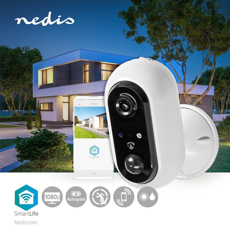 Nedis SmartLife Camera voor Buiten  Wi-Fi | Full HD 1080p | IP65