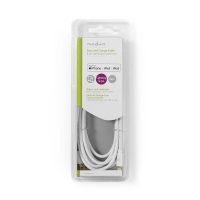 Nedis Sync and Charge-Kabel Apple Lightning - USB-A Male 3 meter Wit