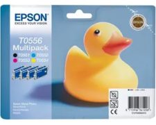 Epson T0556 Multipack – Inktcartridges  /  Geel  /  Magenta  /  Cyaan  /  Zwart